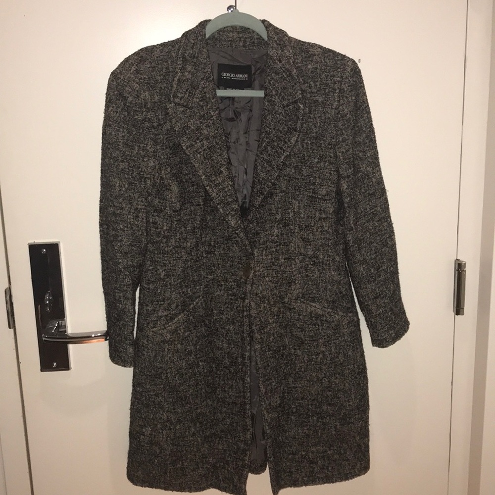 Gray Giorgio Armani coat